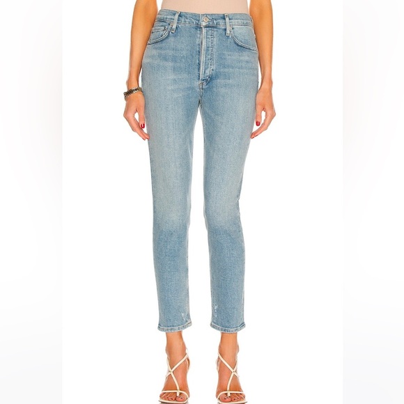 AGOLDE Nico High Rise Slim Fit Jeans Embark Denim Casual Women’s 27 - Picture 1 of 12